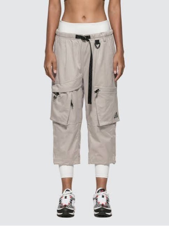 Nike ACG Pants - Nike ACG | Woven Baggy Cargo Pants | Moon Particle/Summit White | Size Small